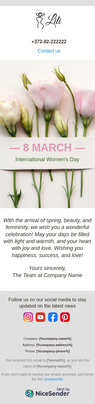 Wishes for International Women's Day