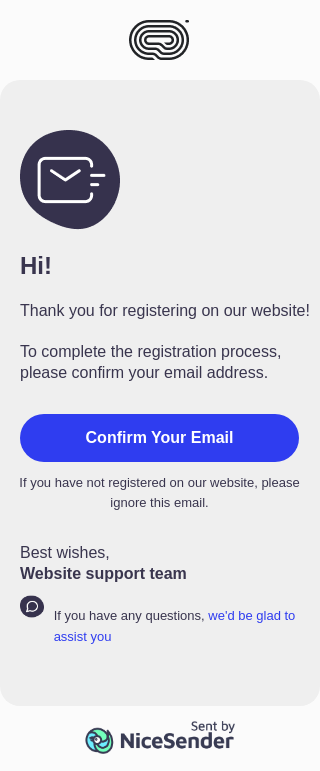 Registration Confirmation