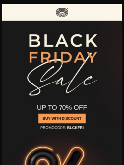 Sale for Black Friday