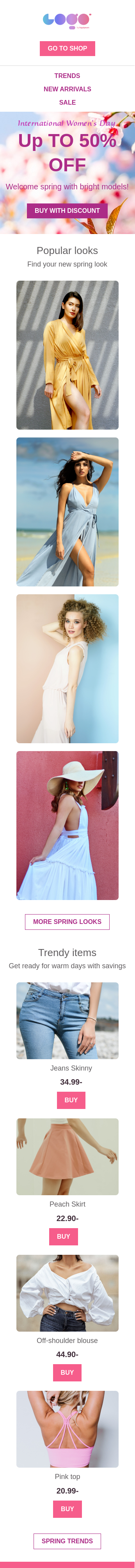 Spring Discounts