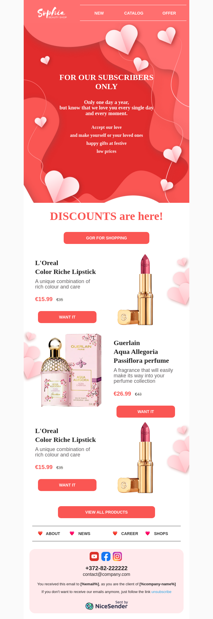 Gifts for Valentine's Day