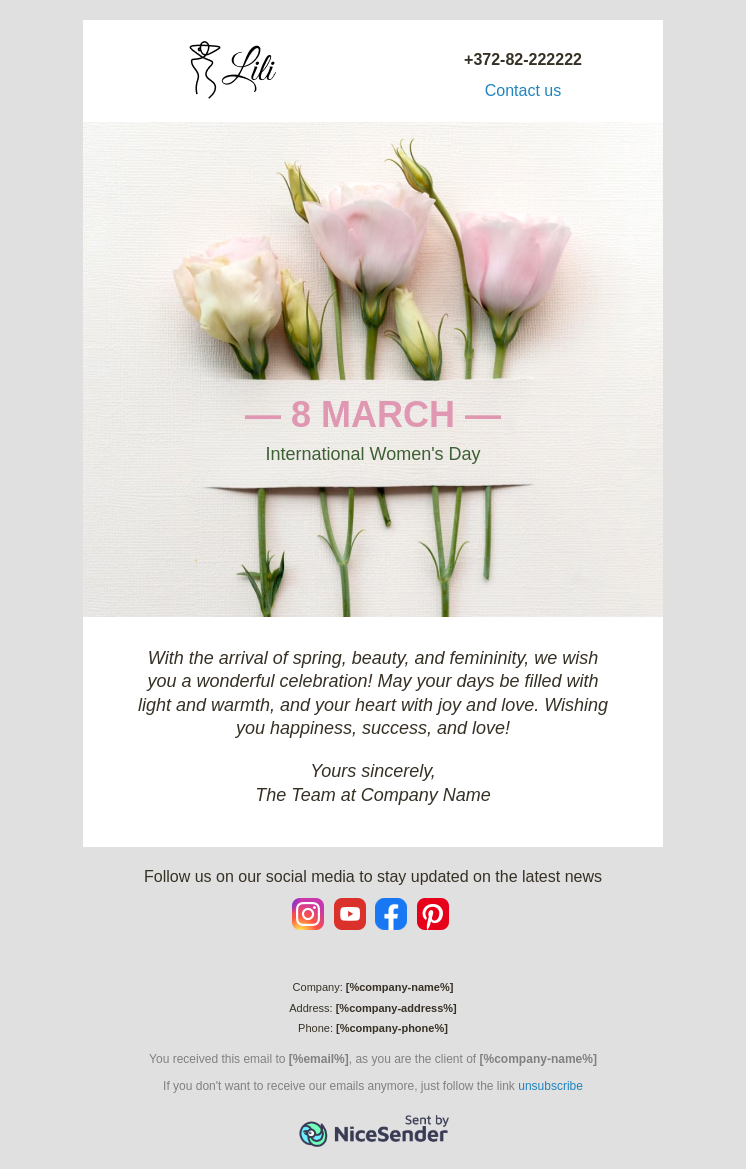 Wishes for International Women's Day