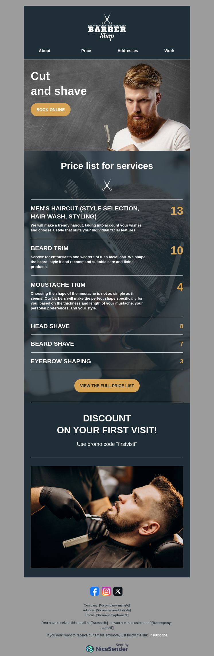 Service Price List