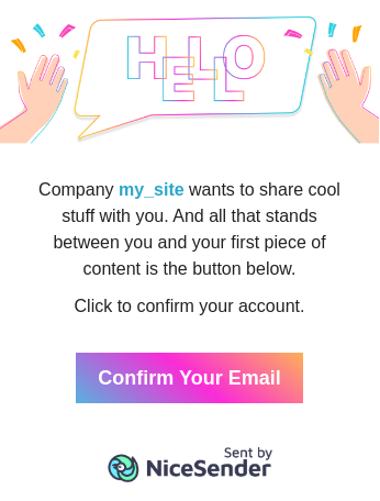 Account Confirmation