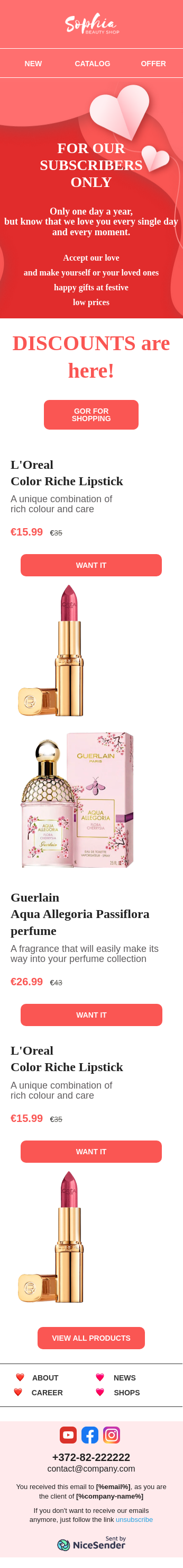 Gifts for Valentine's Day