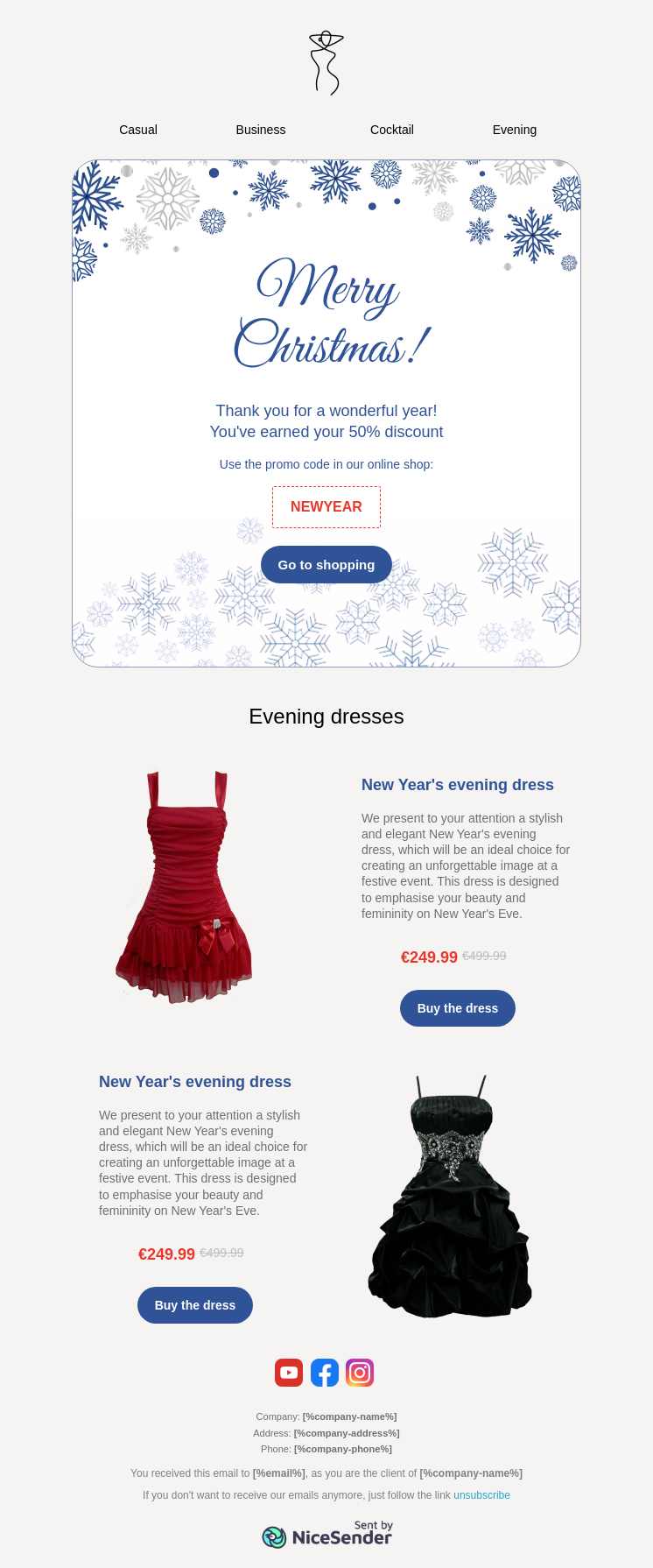 Christmas email