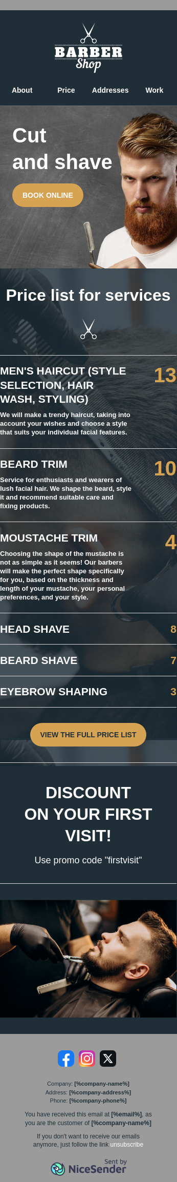 Service Price List