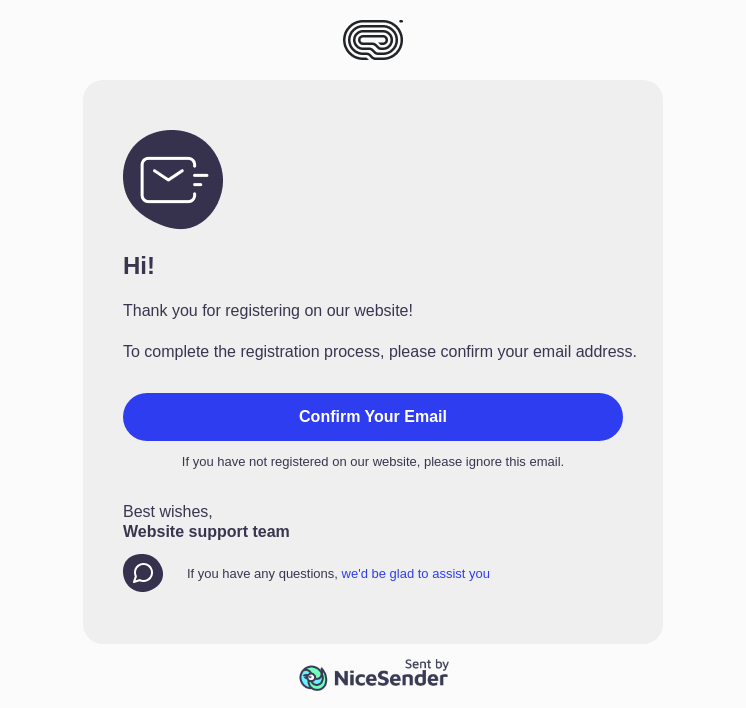 Registration Confirmation
